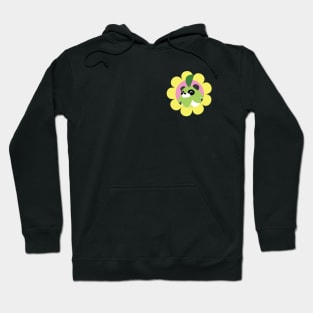 Mossanda Flower Emblem Pocket Graphic Hoodie